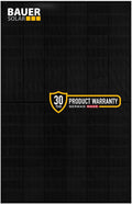 Panneau solaire BAUER 425 W noir, garantie produit 30 ans / Black BAUER 425 W solar panel, 30-year product warranty